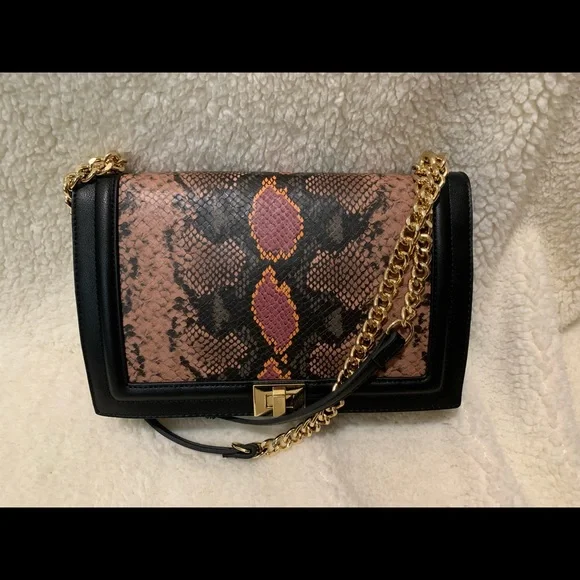 INTERNATIONAL CONCEPTS AJAE FLAP CROCODILE EMBOSSED CROSSBODY NWT! - Picture 5 of 8